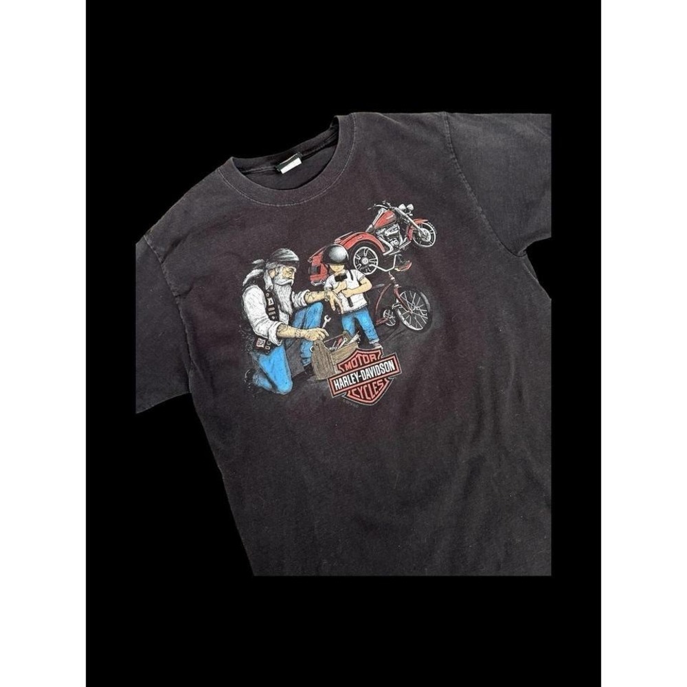 Harley Davidson California Sz Medium 2019 Black Father's Day‎  Graphic Tee Son